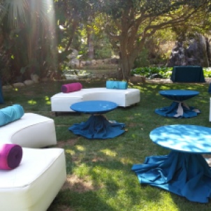 Lounge furniture! Beautiful touch and used all night long. Rented from Allies Party Rental. www.alliesparty.com